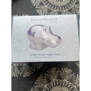 Reed And Barton Jungle Parade Elephant Silverplate Piggy Bank Tarnish Resistant‎